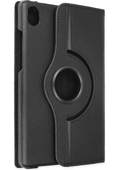 Newface Lenovo Tab M8 Kılıf 360 Tablet Deri Kılıf - Siyah Tablet Kılıfı