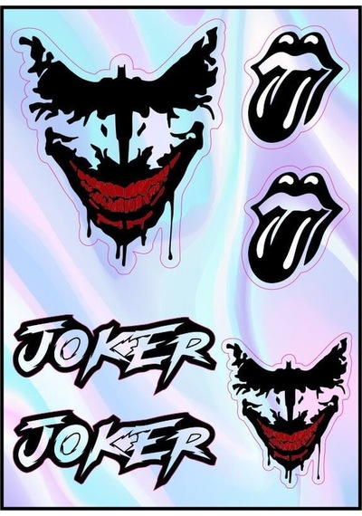 Motosiklet Joker Hologram Çoklu Sticker Diğer