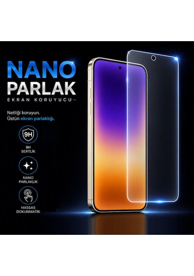 Huawei Pura 90s Pro Max İle Uyumlu Ekran Koruyucu 9H Nano Parlak, Kırılmaz Esnek Cam