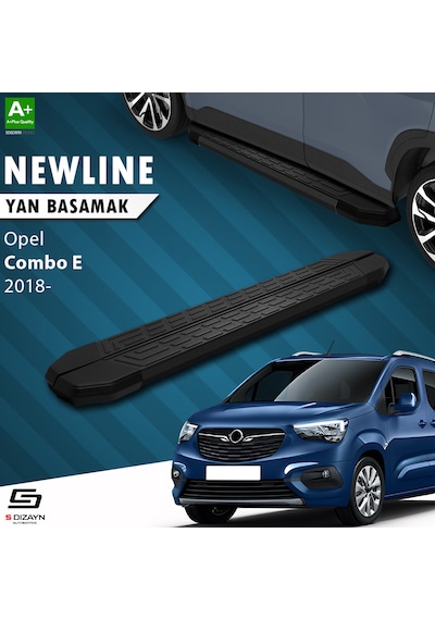 S-dizayn Opel Combo E Newline Siyah Yan Basamak 203 Cm 2018 Üzeri