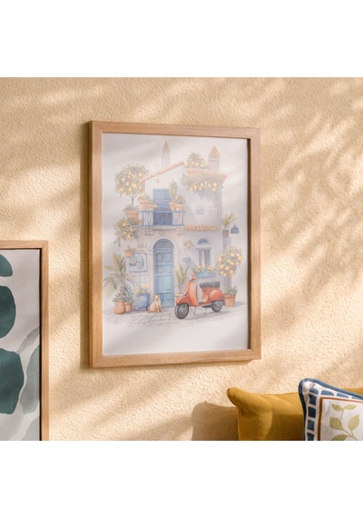 Deco Lemon Cafe Duvar Panosu - Renkli - 30x40 Cm Standart