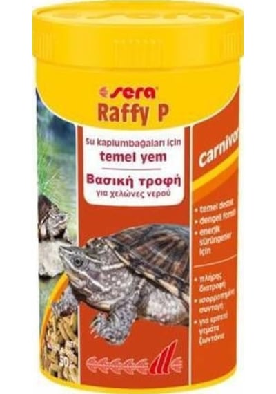 Sera Raffy P Kaplumbağa Ve Sürüngen Yemi 250 Ml - 50 Gr