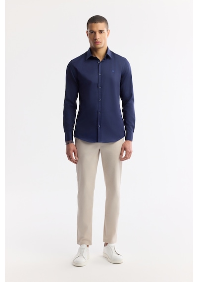 Avva Erkek Bej Klasik Bel Pamuklu Slim Fit Chino Pantolon A51y3078