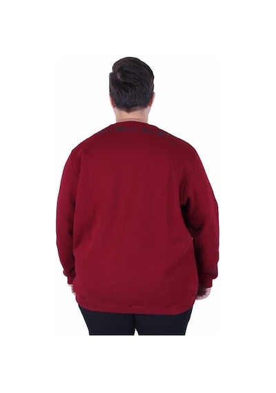 Starbattal Büyük Beden Bisiklet Yaka 3ip Sweat Dream 25715 Murdum Mürdüm
