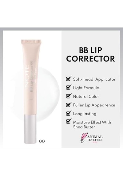 Bb Lip Corrector 00 Renk Eşitleyici Dudak Parlatıcısı, Şeffaf 0