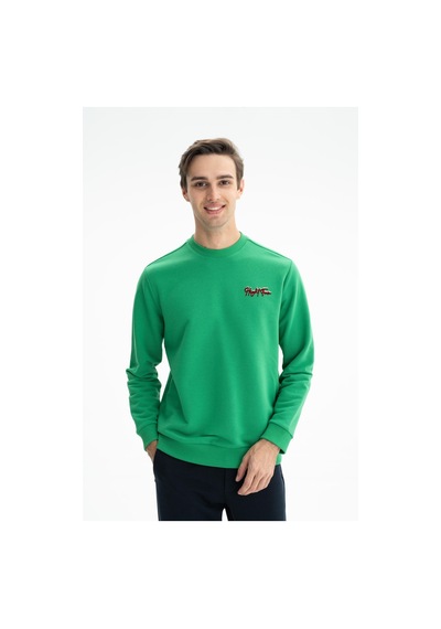 AR-MA Arma Erkek Regular Fit Şardonsuz 3 İplik Bisiklet Yaka Sweatshırt 001