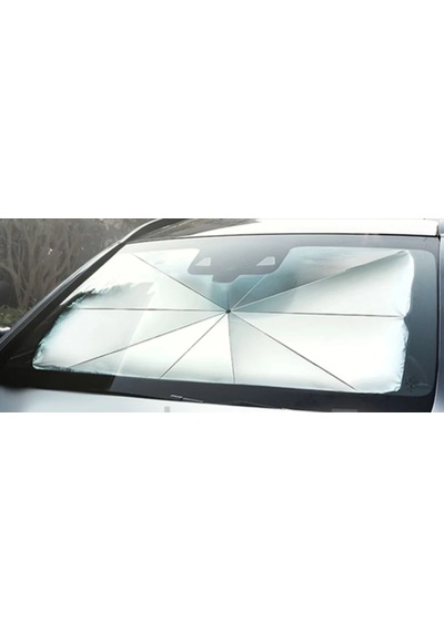 Araç İçi Güneşlik Şemsiye Ön Cam 140x80 Cm Katlanabilir Oto Güneş Koruyucu 1