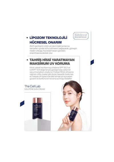 Liposomal Teknolojili Pdrn Bariyer Onarıcı & Nemlendirici Güneş Kremi Spf50+ Pa++++ 70g