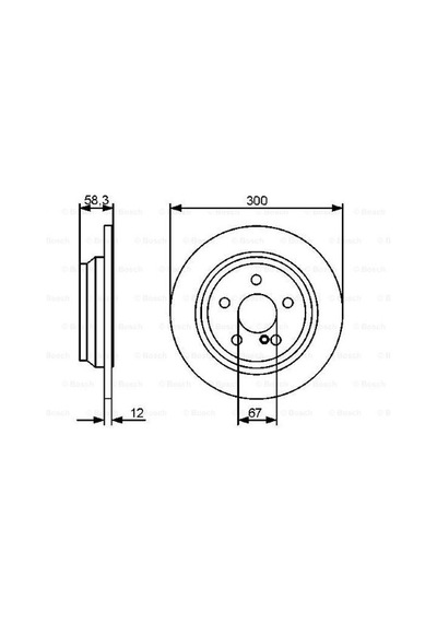 Mercedes S Serisi 221 S320cdı 3.0 2005-2009 Bosch Arka Disk 2 Adet