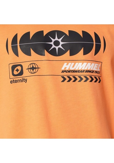 Hummel Josen Erkek Turuncu Yuvarlak Yaka Tişört Turuncu