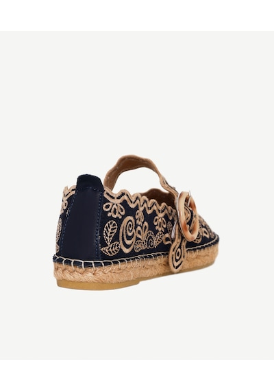 Yargıcı Nakış İşlemeli Mary Jane Espadril 26ykay4047x 004 Lacivert