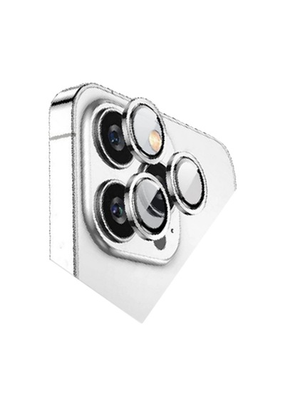 Apple iPhone Uyumlu 15 Pro Max Bilvis Titan Kamera Lens - Gümüş Çr