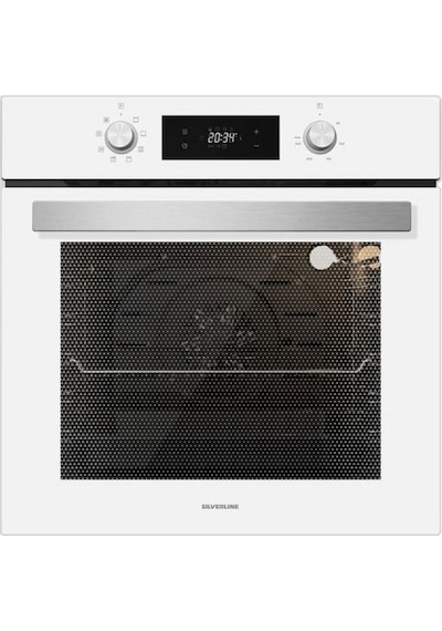Silverline BO6504W01 - CS5349W01 - 3420 Classy 60 Beyaz Cam Ankastre Set