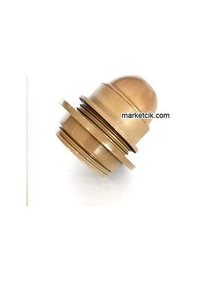 Marketcik E27 Gold Yarım Dişli Rondelalı İtalyan Duy.Avize Duyu