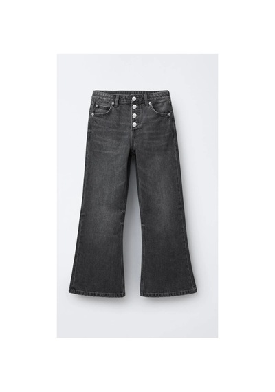 Laciel Prs Dügme Detaylı Kot Pantalon Siyah Siyah