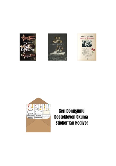 Toplu Oyunlar Ciltli + Gece Hayatım + Halim'e İthaflar + Okuma Sticker'ları