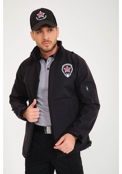 Yeni Tip Özel Güvenlik Softshell Mont Füme