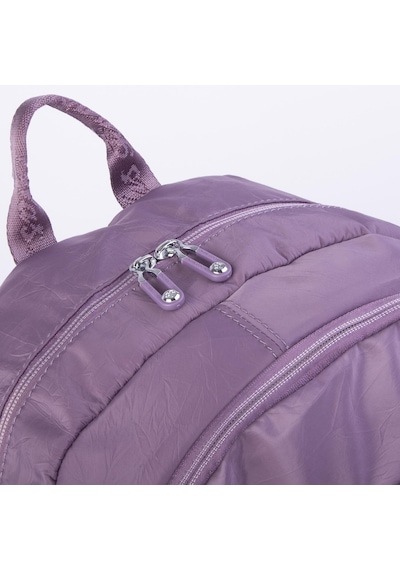 Nas Bag Unisex Büyük Boy Su Geçirmez Waterproof Hafif Sırt Çantası Çok Gözlü Mor