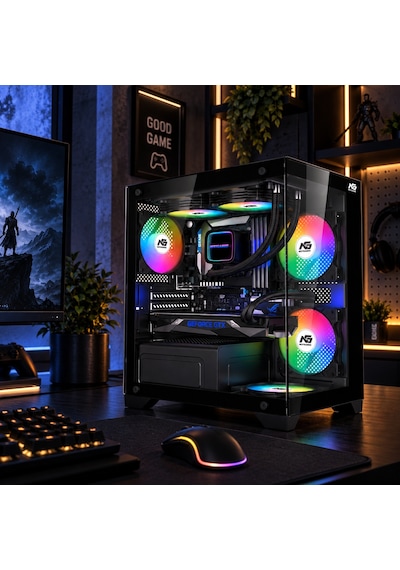 Orion Elite 4x Tuştan Değişen Rgb Fanlı M-atx Boş Bilgisayar Kasası Siyah