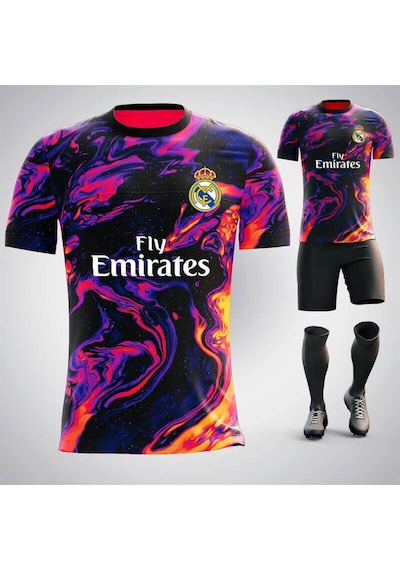 Mugees Manchester City Away Dijital Erkek Halı Saha Forması Tasarımı Futbol Forması Kişiye Özel Füme