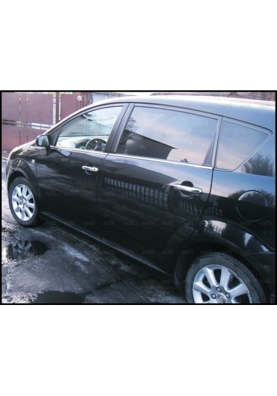Ebal Otomotiv Toyota Uyumlu Verso Krom Cam Çıtası 4 prç. 2006 Üzeri P. Çelik