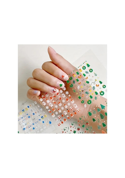 No.5 - 3d Tasarım Yapışkan Tırnak Sticker Tırnak Dövmesi Nail Art