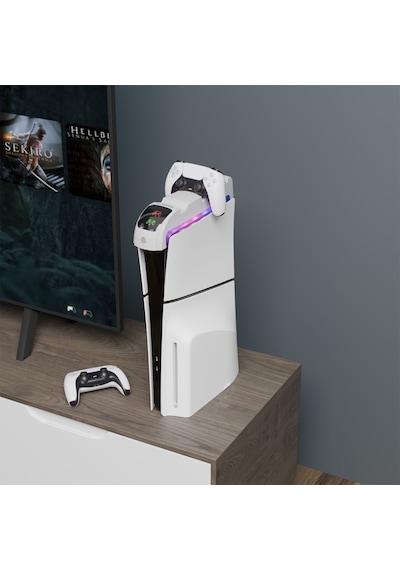 Rampage Rp-ps5 S Rgb Işıklı Kulaklık Standlı Playstation 5 Slim Uyumlu