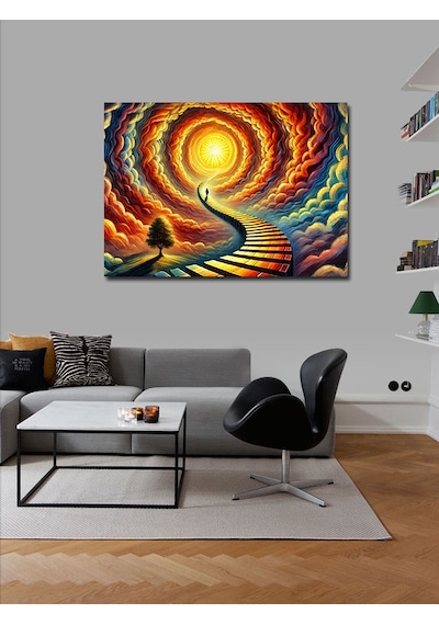 Kanvas Tablo Işığa Giden Yol 100cmx140cm