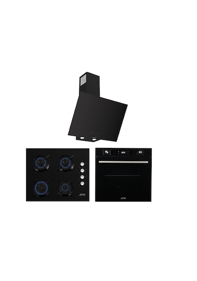 Ferre ve Afm Tech D077-SA + FM7700 + FM2200 Ankastre Set Siyah Ferre ve Afm Tech D077-SA + FM7700 + FM2200 Ankastre Set Siyah