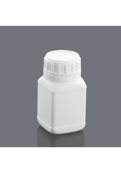 Plastik Kare Şişe Kilit Kapaklı Sızdırmaz Numune Şişesi 250 ML 5 Adet