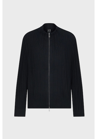 Armani Exchange Pamuklu Regular Fit Dik Yaka Hırka Erkek Hırka Xm002998 Af14008 Uc001 Siyah