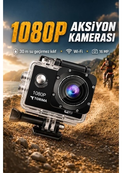 Özel Seri Kamp Aleti Çekim Gereci Araç İçi Aksiyon Kamerası 4k Ultra Hd Wifi Ac01 Siyah