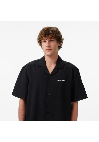 Unıted4 Comfort Fit Erkek Siyah Gömlek Mızu