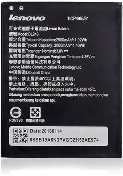 Lenovo A7000 İle Uyumlu A+ Kalite Pil Batarya Bl243