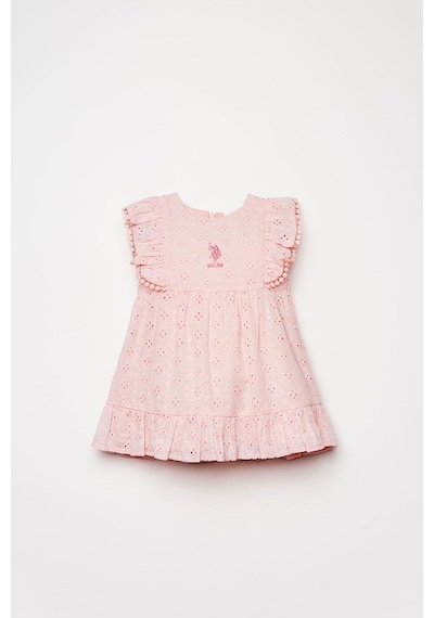 U.S. Polo Assn. U.s. Polo Assn Kız Bebek Elbise Pembe-2787