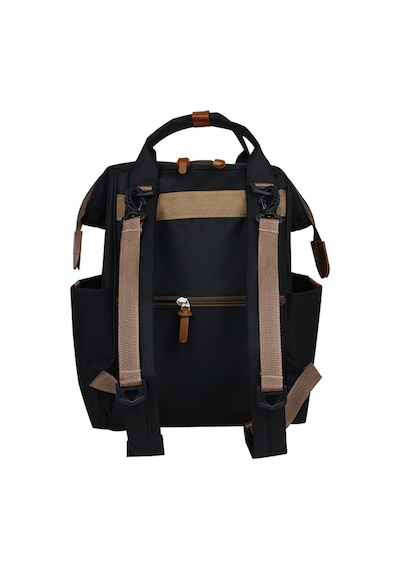 Stylo Doce Mommy Bag Anne Bebek Bakım ve Sırt Çantası Siyah Baskılı Siyah