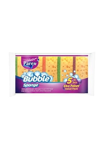 Bubble Sünger Düz 5'li Açık Bej