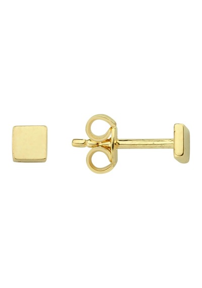 Goldkupe 14 Ayar Altın Minik Kare Küpe 0,58 Gr-1806