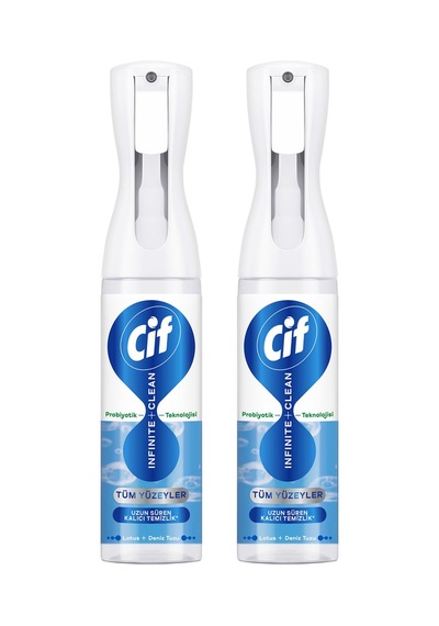 Cif Infinite Clean Probiyotikli Anti Toz Sprey Lotus + Deniz Tuzu 280 Ml 2 Li 2'li Set
