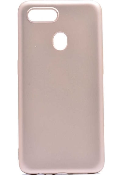 Kilifone - Oppo Uyumlu Ax7 - Kılıf Mat Renkli Esnek Premier Silikon Kapak - Gold