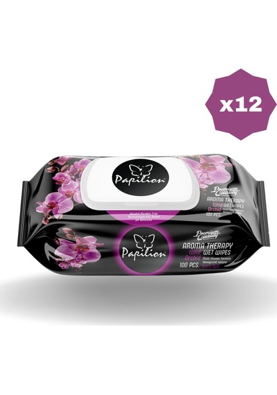 Papilion Islak Havlu 100'lü Aroma Terapy - 12 Adet