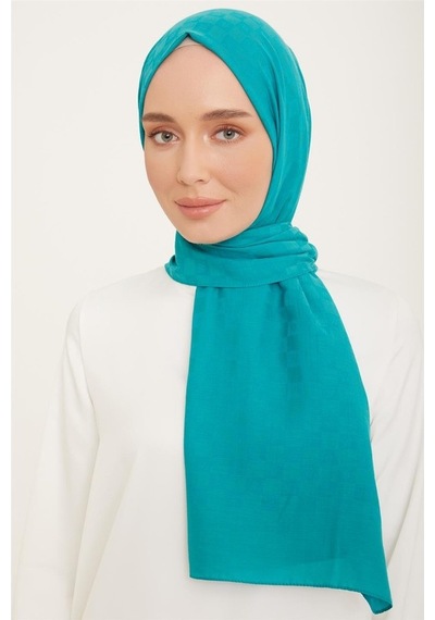 Armine Trend P.monogram Şal2 21142 Petrol Mavisi Gripetrol Mavisi