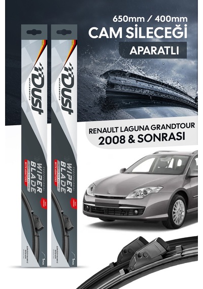 Renault Laguna Grandtour 2008-sonrası Uyumlu Silecek Takımı 650mm/400mm S9