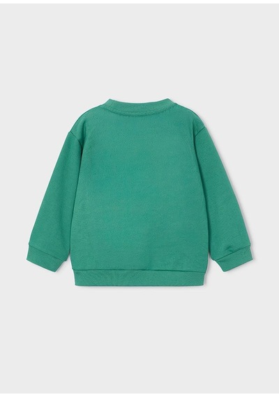Mayoral Erkek Çocuk Baskılı Sweatshirt Zümrüt Yeşili 4459