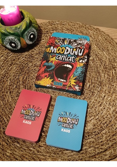 Moodunu Anlat Oyunu Kaos - Kese Hediyeli 50 Kart Eğlenceli Kart Oyunu