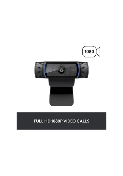 Logitech C920 Web Kamerası 1920 X 1080 Piksel Usb 2.0 Siyah - Web Kameraları 1920 X 1080 Piksel, 1080p, 720p, H.264, M-jpeg, Usb 2.0, Siyah, Klips / Stand