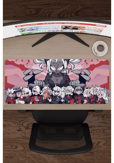 Helltaker Kaymaz Dikişli Kauçuk Oyuncu Mousepad V1 - 70x30 Xl Gaming Mouse Pad Fare Altlığı