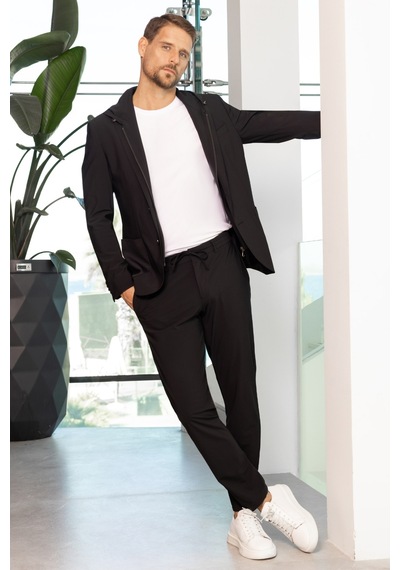Morven Erkek Siyah Polyamide Torba Cep Kapüşonlu Slim Fit Mono Yaka Spor Takım Elbise 24ms001009001 Siyah Morven Erkek Siyah Polyamide Torba Cep Kapüşonlu Slim Fit Mono Yaka Spor Takım Elbise 24ms001009001 Siyah