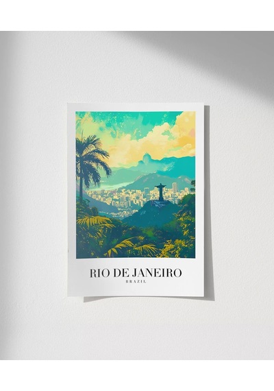 Çerçevesiz Poster Brezilya'nın İncisi Rio De Janeiro
