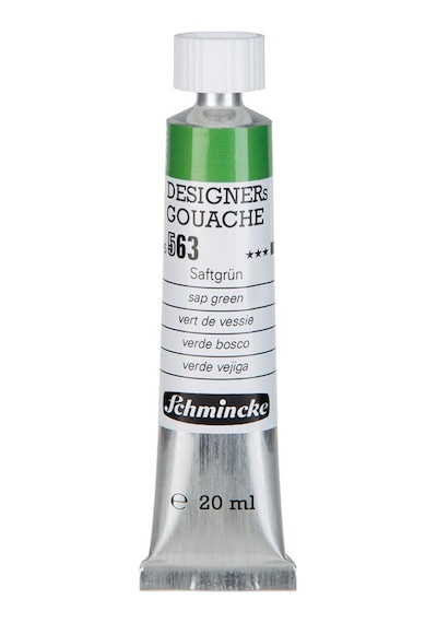 Schmincke Hks Designers' Gouache Tüp Guaj Boya 20 ML 563 Sap Green